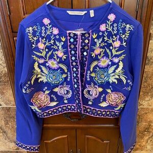 Soft Surroundings Wysteria Bolero NWT